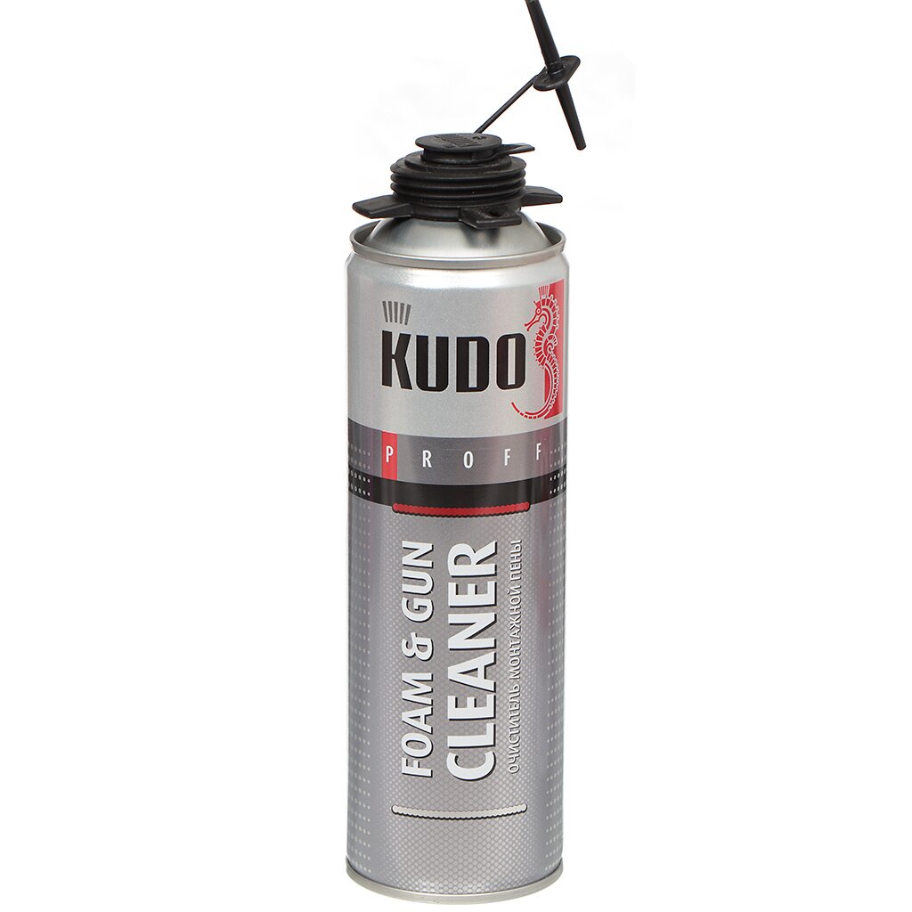 Очиститель от монтажной пены, Foam&Gun Cleaner, 0.65 л, KUDO 10pcs foam bottle eyelash cleaning foam pump plastic bottle travel foaming dispensers for soap shampoo 30 60ml