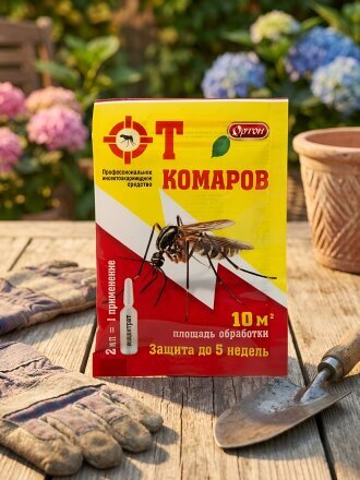 Репеллент от комаров, жидкость, концентрат, Ортон, От комаров, 2 мл, 09-008