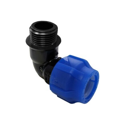 ПНД уголок d20х1/2'', наружная резьба, Valfex