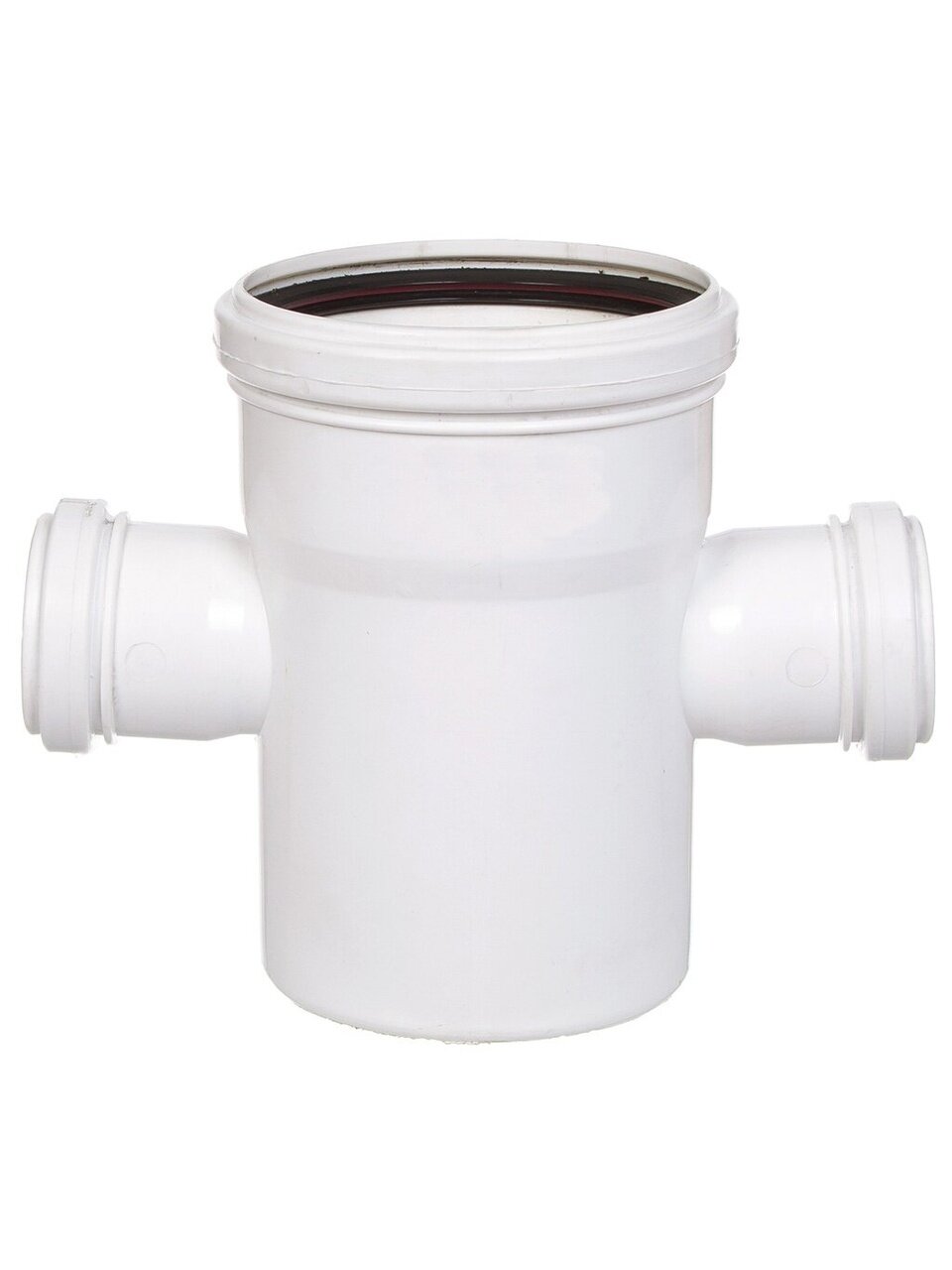 Крестовина канализационная одноплоскостная, 110х50х50 мм, 90 °, РосТурПласт, белая, 36546