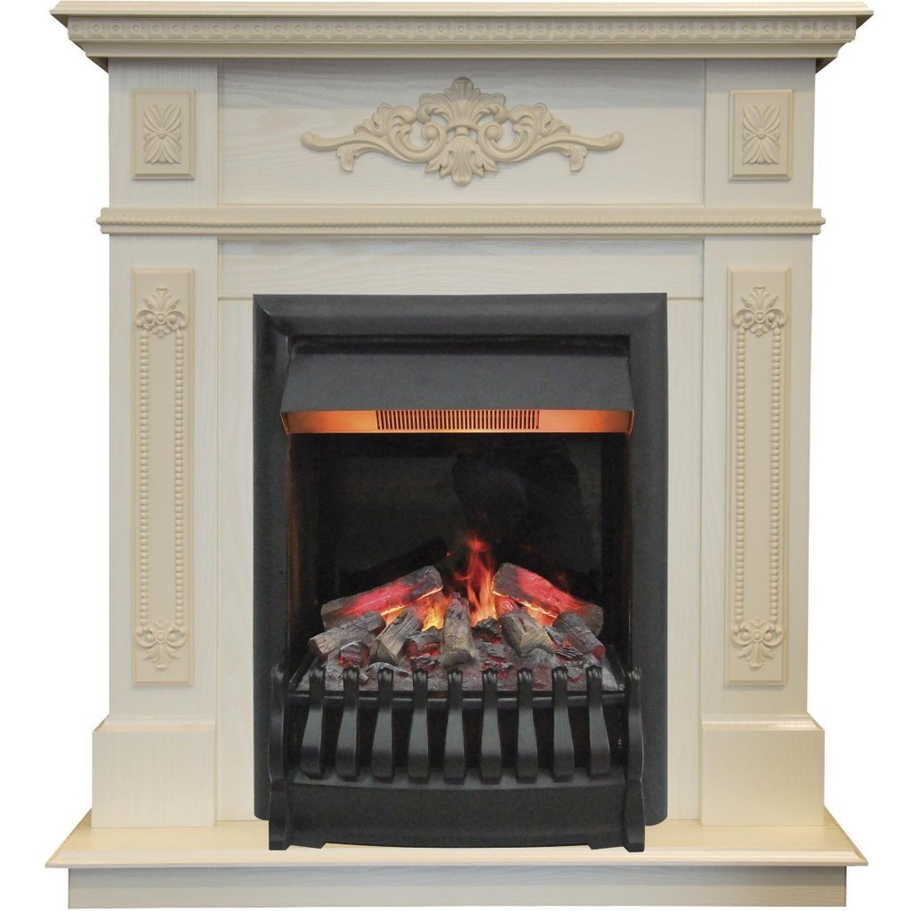 Электрокамин Lilian STD/EUG WT + 3D Oregan