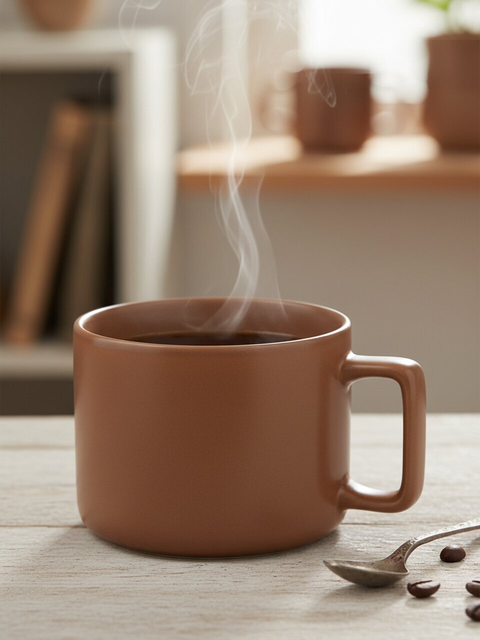 Кружка фарфор, 400 мл, Smart Brown, Atmosphere, AT-K3251