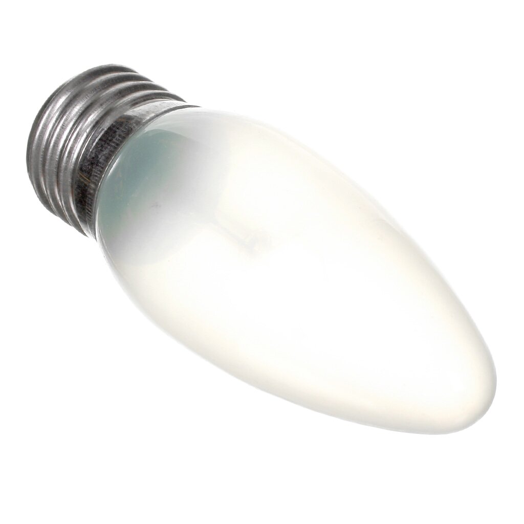 Лампа накаливания General Electric Свеча 60C1/F 60 Вт E27, матовая