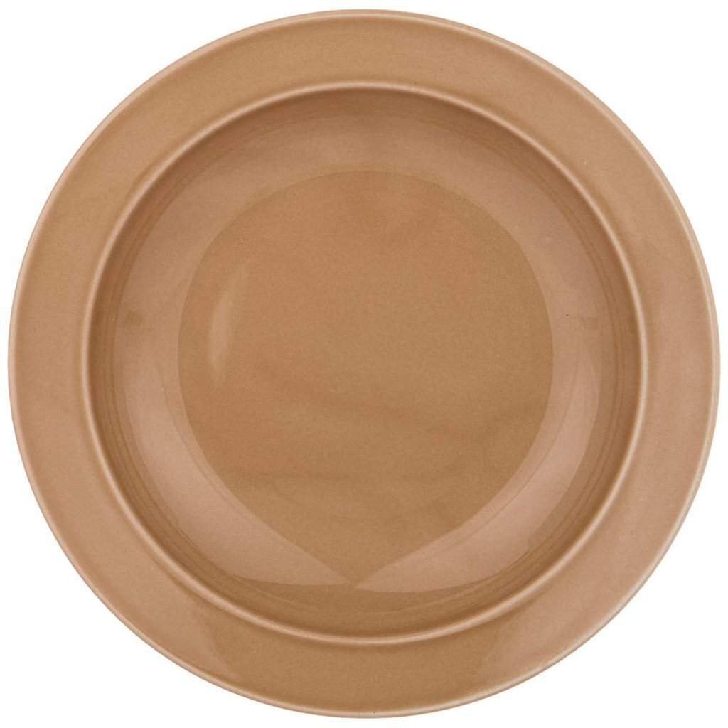 Тарелка суповая, фарфор, 22.5 см, круглая, Tint, Lefard, 48-839, мокко
