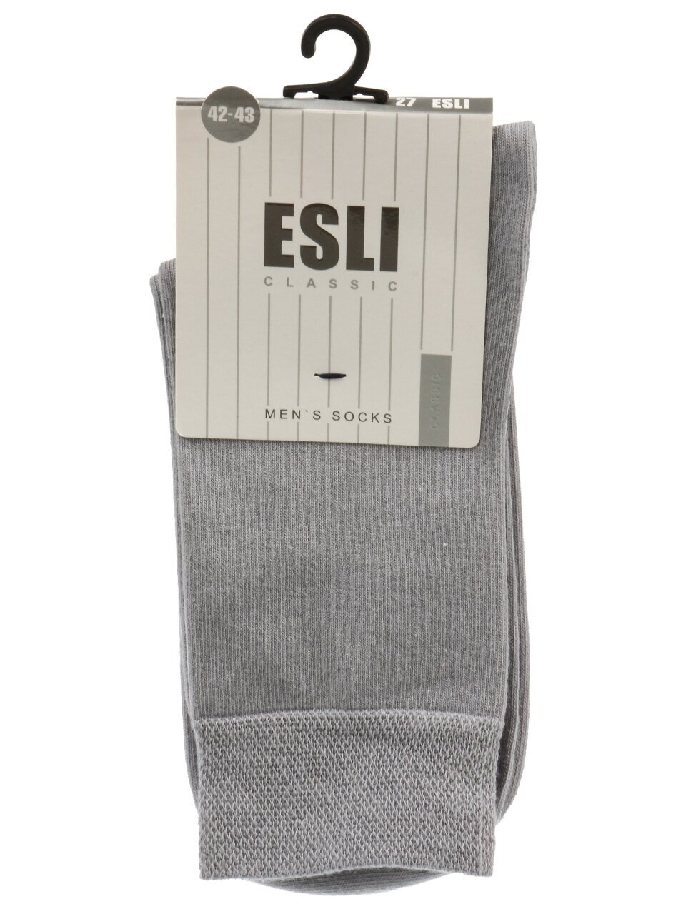 Носки для мужчин, хлопок, Esli, Classic, 000, серые, р. 27, 14С-118СПЕ