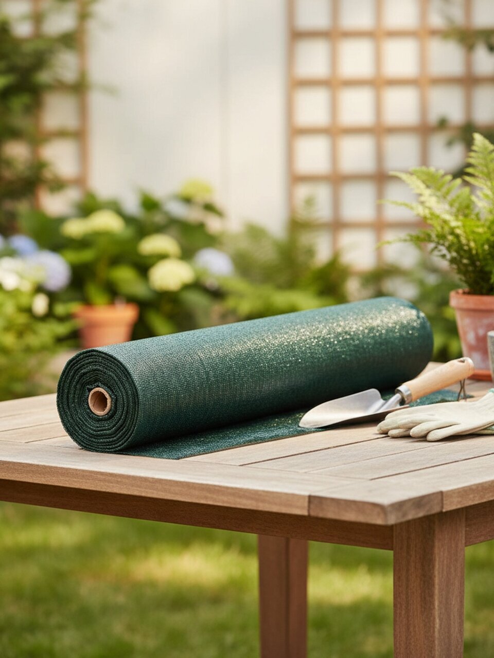 Сетка затеняющая 400х5000 см, степень затемнения 70%, Зеленый Луг, ЗЛТ-70/4