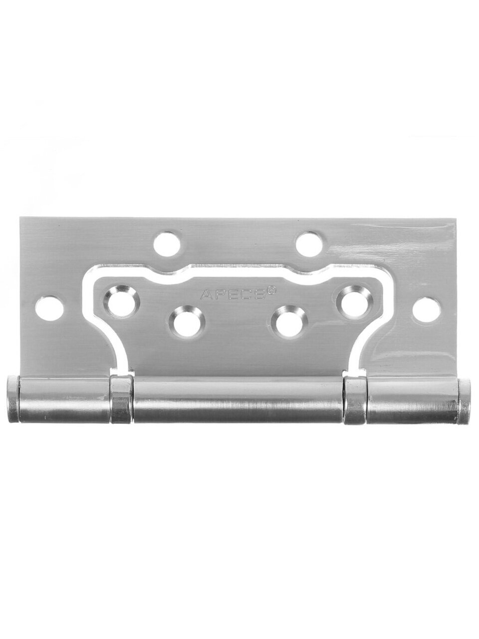 Петля накладная для деревянных дверей, Apecs, 100х75 мм, B2-Steel-NIS, с 2 подшипниками, без врезки, сатин, матовый никель