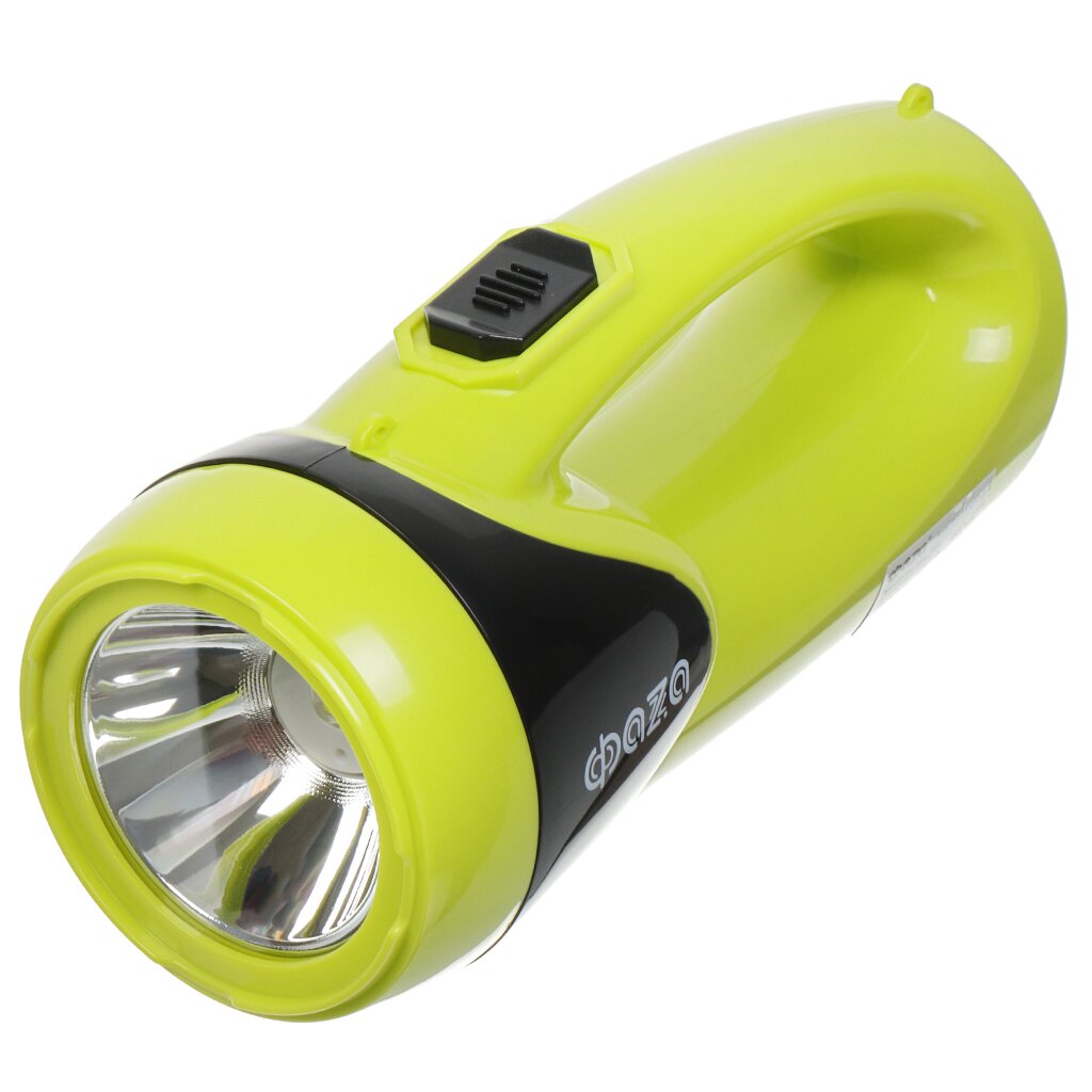 фонарь светодиодный налобный led lenser h5 core 350 лм аккумулятор Фонарь ручной, встроенный аккумулятор, ФАZА, AccuF8-L1W/L12-gn, зарядка от сети 220 В, пластик, зеленый, 5008922