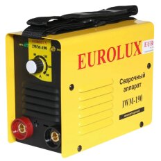 Сварочный аппарат инверторный, Eurolux, IWM190, 4.8 кВт, 190 А, электрод