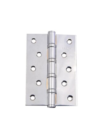 Петля врезная для деревянных дверей, Apecs, 120х80х3 мм, B4-Steel-CR, 13736, универсальный, с 4 подшипниками, хром