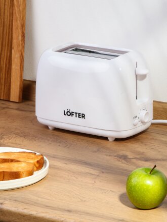 Тостер Lofter, PR001, пластик, 700 Вт, 2 тоста, механический, 6 степеней прожарки, PR001