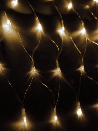 Гирлянда 240 ламп, 1.7 м, 8 режимов, Космос, свет белый, прозрачная, в помещении, сетевая, светодиодная, мигание, KOC_NET240LED_W