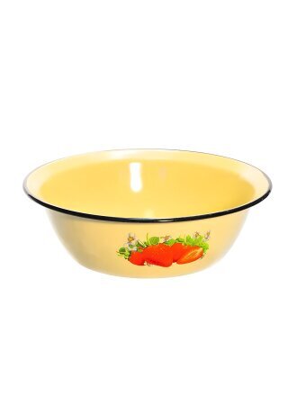 Миска эмалированная сталь, круглая, 28х11 см, 3.5 л, СтальЭмаль, 1с9с, в ассортименте