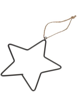 Елочное украшение Звезда, черное, 12 см, Y4-8506