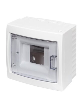 Бокс настенного монтажа навесной, КНО-4Д, пластик, БелТИЗ, 4 модуля, IP20, УТ000002709