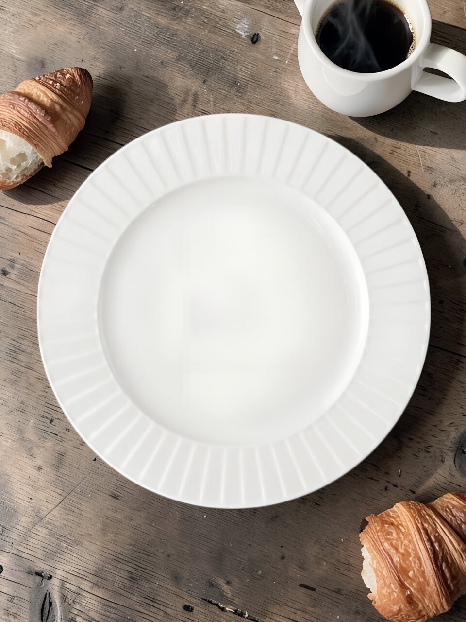 Тарелка десертная, фарфор, 22.5 см, круглая, Диана, Blue bird, BB-DP22-0101