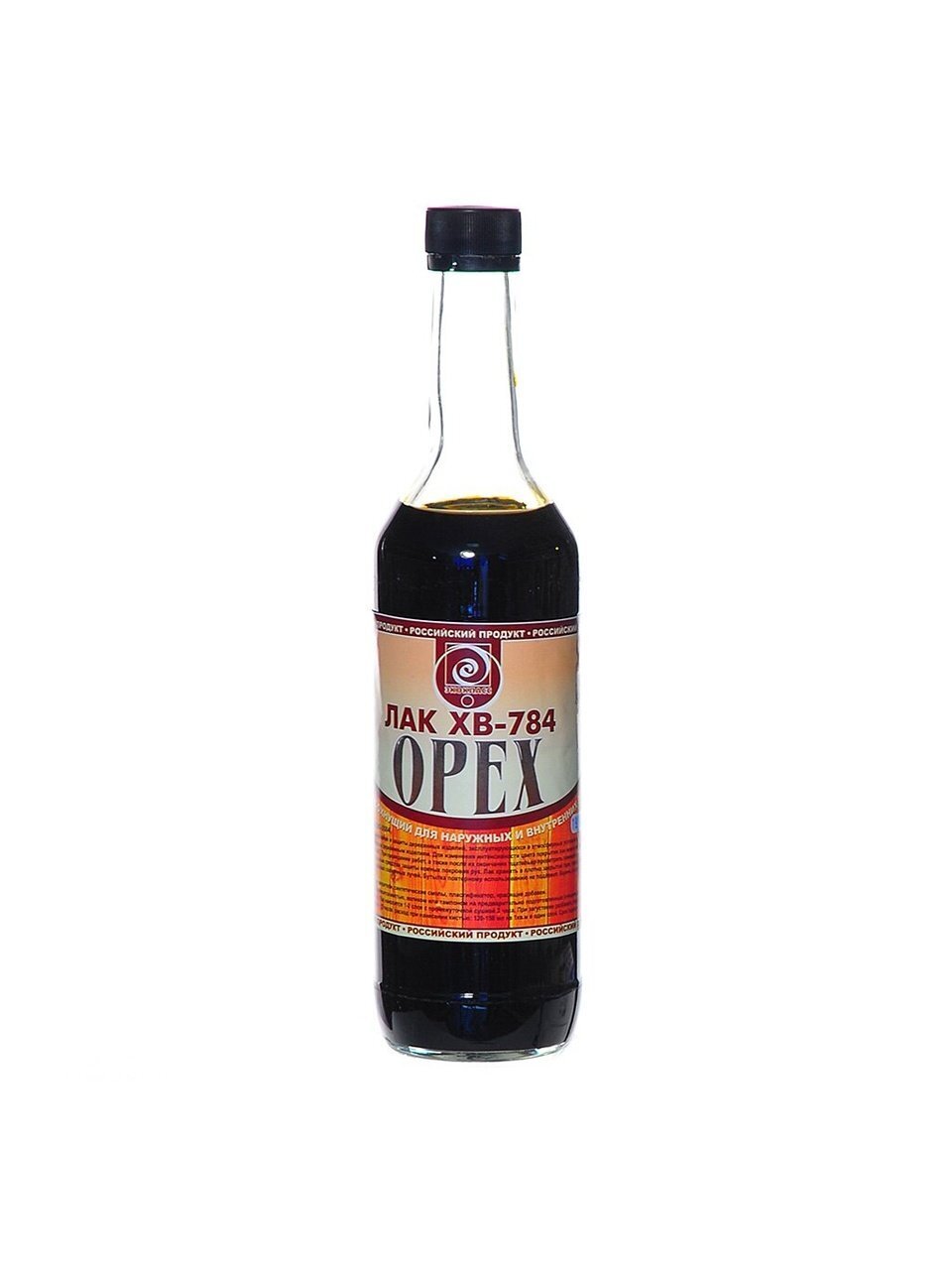 Лак Класс, ХВ-784, глянцевый, перхлорвиниловый, орех, для внутренних и наружных работ, 0.5 л