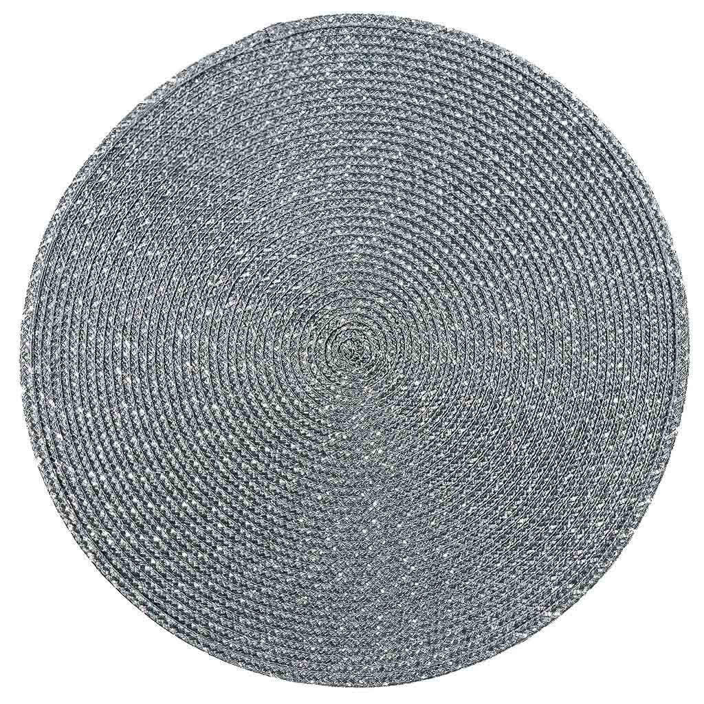 Салфетка для стола полимер, 38х38 см, круглая, темно-серая, Y4-7182 oemen футболка женская темно серая