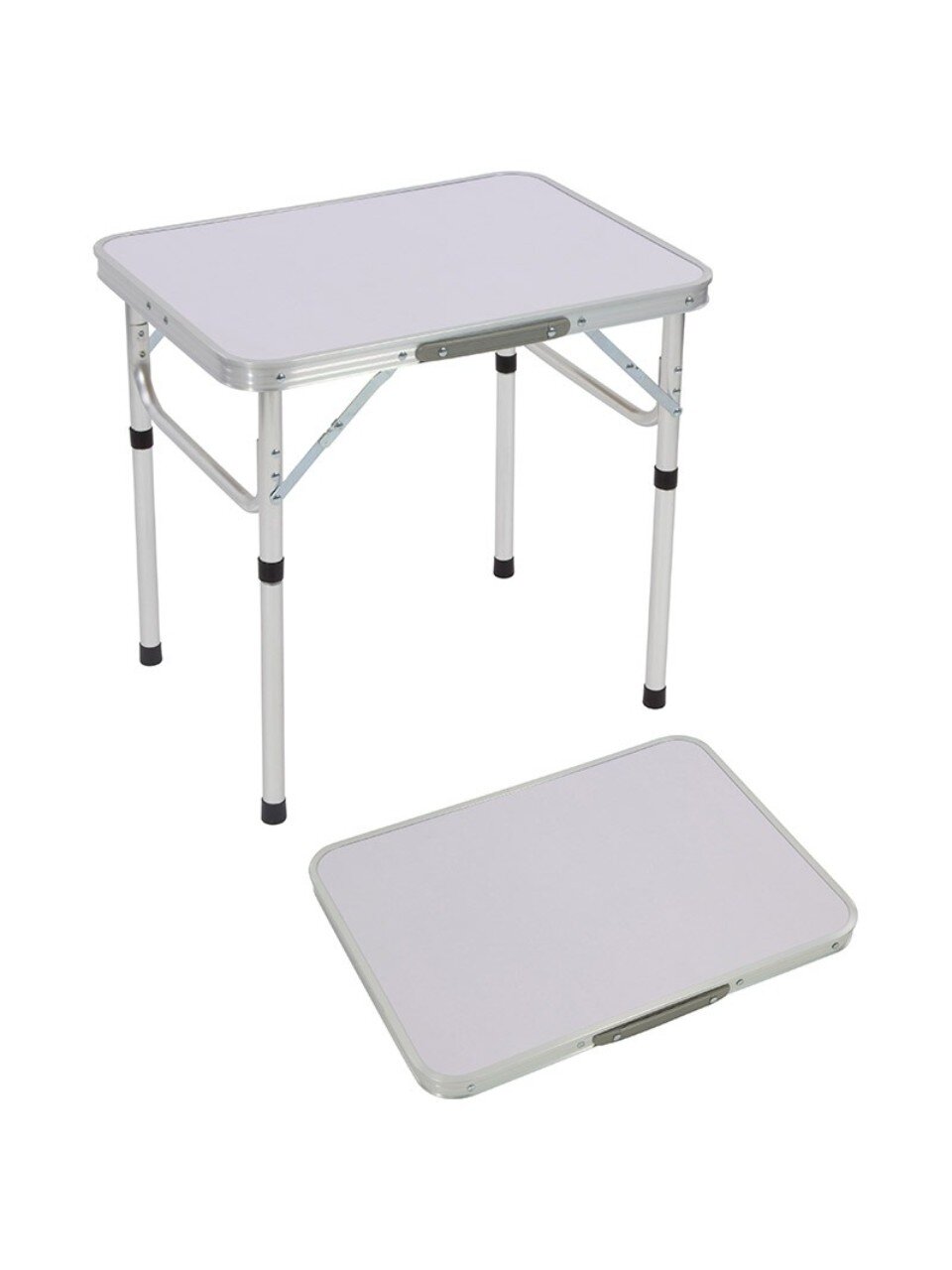 Стол складной алюминий, прямоугольный, 60х45х56 см, столешница МДФ, TD-03, 993026