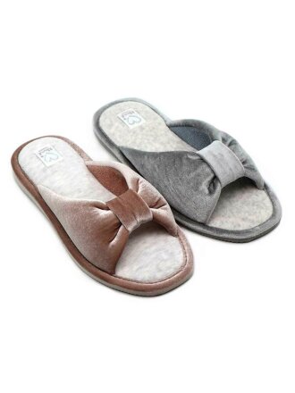 Тапки для женщин, в ассортименте, р. 40, Бархат, 3780W-CH-O