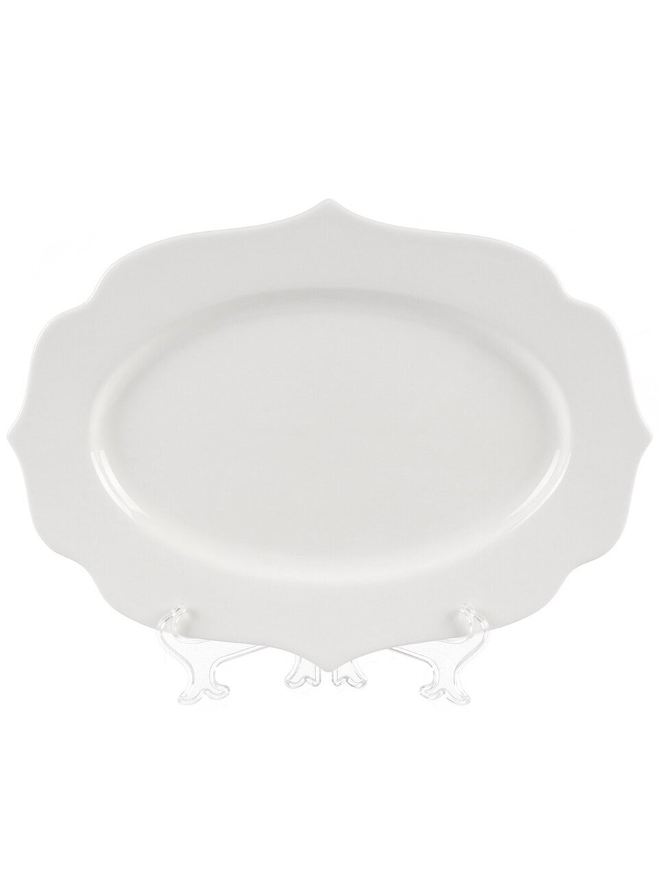 Блюдо фарфор, сервировочное, фигурное, 25.5х35х2.5 см, Belle, 0850078
