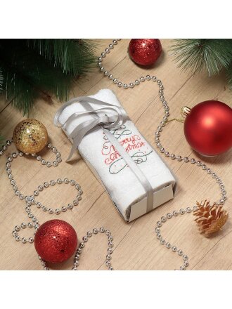 Полотенце кухонное махровое, 40х60 см, 400 г/м2, 100% хлопок, Silvano, Суфле, белое, Турция, D48-2