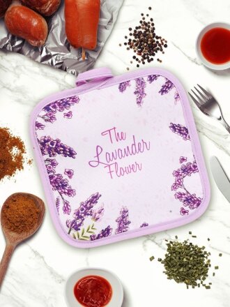 Прихватка 18х18 см, 100% полиэстер, Лаванда новая, Y9-187