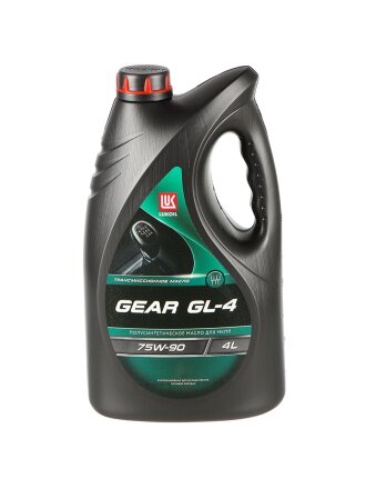 Масло трансмиссионное полусинтетическое, 75W90, Лукойл, GEAR GL-4, 4 л, 3590973