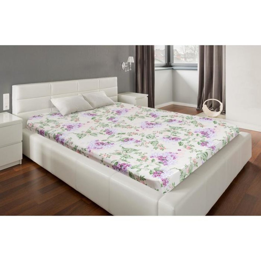 Простыня &amp;quot;Этель&amp;quot; 150*220см &amp;quot;Сирень&amp;quot;, 100% хлопок, бязь, 125 г/м² 5126789