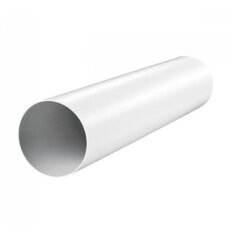 Воздуховод вентиляционый пластик, диаметр 100 мм, круглый, 1.5 м, ERA, 10ВП1.5