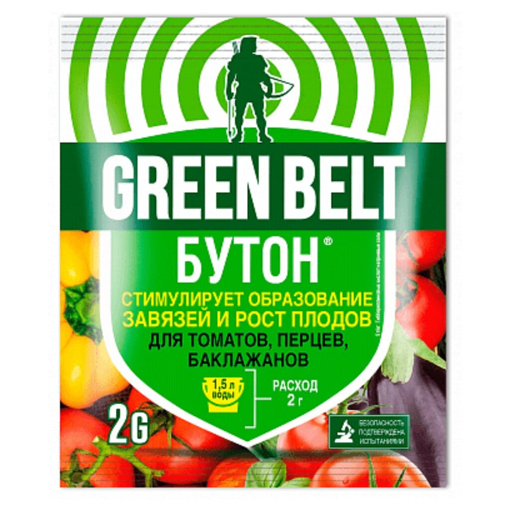 Удобрение Бутон-П, для томатов и перцев, органоминеральное, гранулы, 2 г, Green Belt