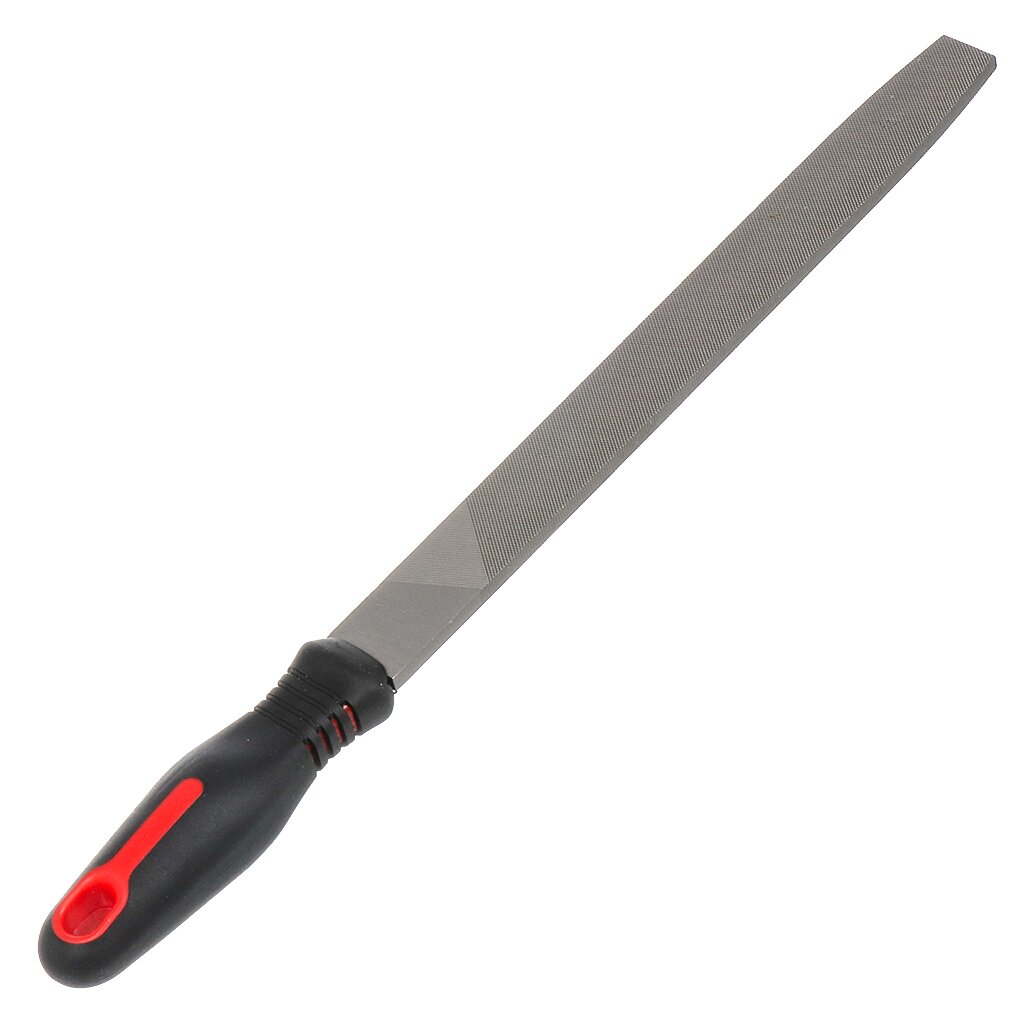 Напильник плоский, 250 мм, №2, пластиковая ручка, Bartex, 12020