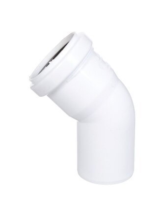 Уголок канализационный 50 мм, 45 °, РосТурПласт, белый, 24552