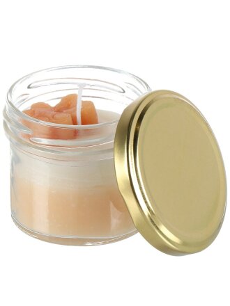 Свеча декоративная ароматическая, 6.4х5.9 см, в баночке, Kukina Raffinata, С фигуркой внутри, с крышкой, 125 мл, 501646