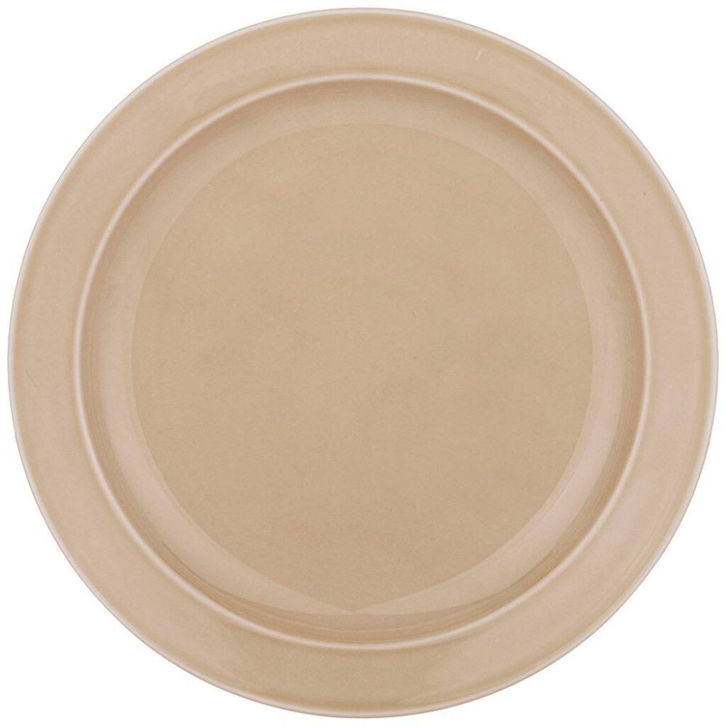 Тарелка обеденная, фарфор, 24 см, круглая, Tint, Lefard, 48-817, бежевая тарелка керамическая обеденная колибри d 21 см чёрный