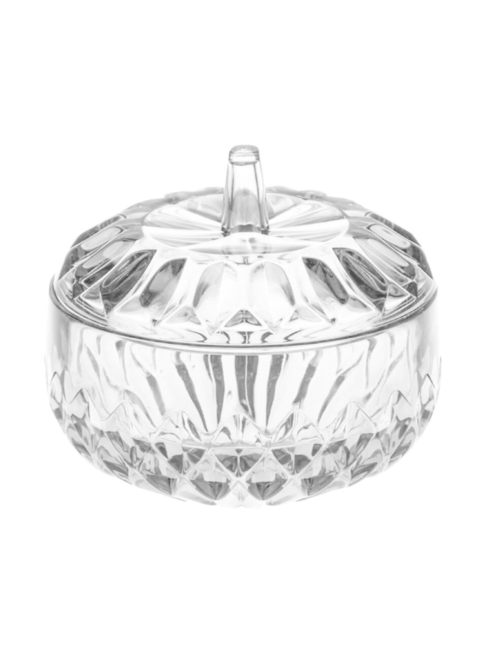 Сахарница пластик, 12х10.5 см, с крышкой, Альтернатива, Богема, М389