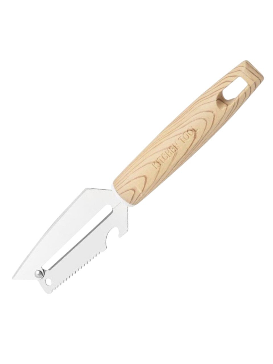 Нож Катунь, Kitchentool, для шинковки капусты, нержавеющая сталь, 10 см, рукоятка пластик, навеска, AST-002-TF29