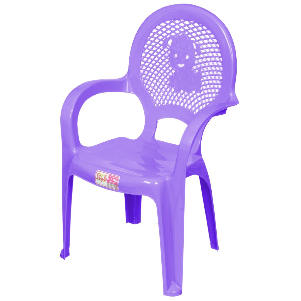 Стульчик детский пластик, DDStyle, Дюна, 36х33 см, фиолетовый, 06206 стульчик для кормления lats голубой