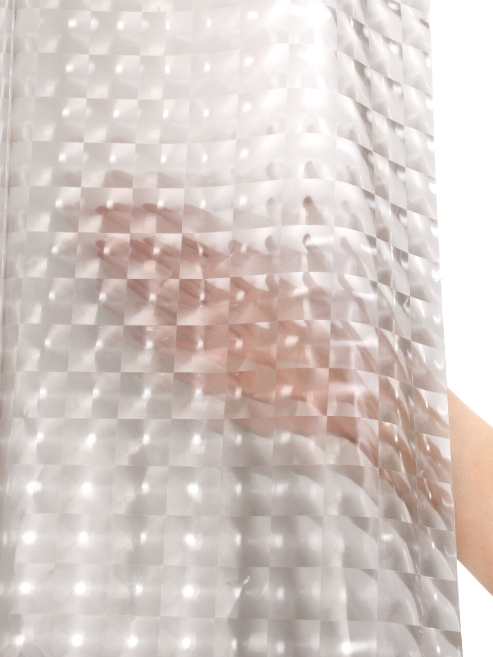 Штора для ванн 180х180 см, PEVA, Белая классика с кольцами, Y4-11135