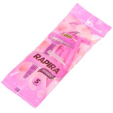 Станок для бритья женский Rapira Berry 2 лезвия РК-52БР01, 5 шт
