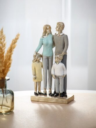 Фигурка декоративная полистоун, Семья, 12х6х22.5 см, A020256