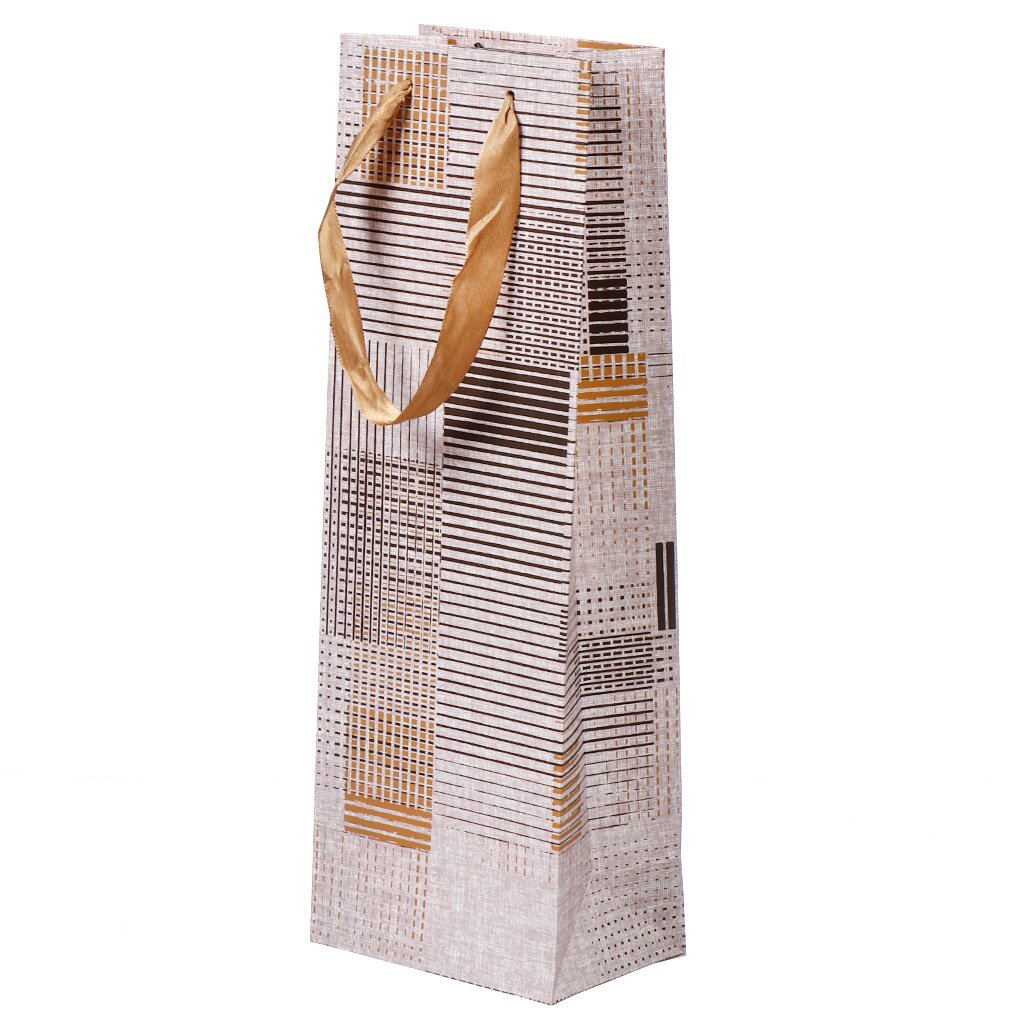 Пакет подарочный бумага, 36х8.5х12.5 см, под бутылку, Y4-6692 пакет ламинированный вертикальный 31 х 40 х 11 см с днем рождения трансформеры