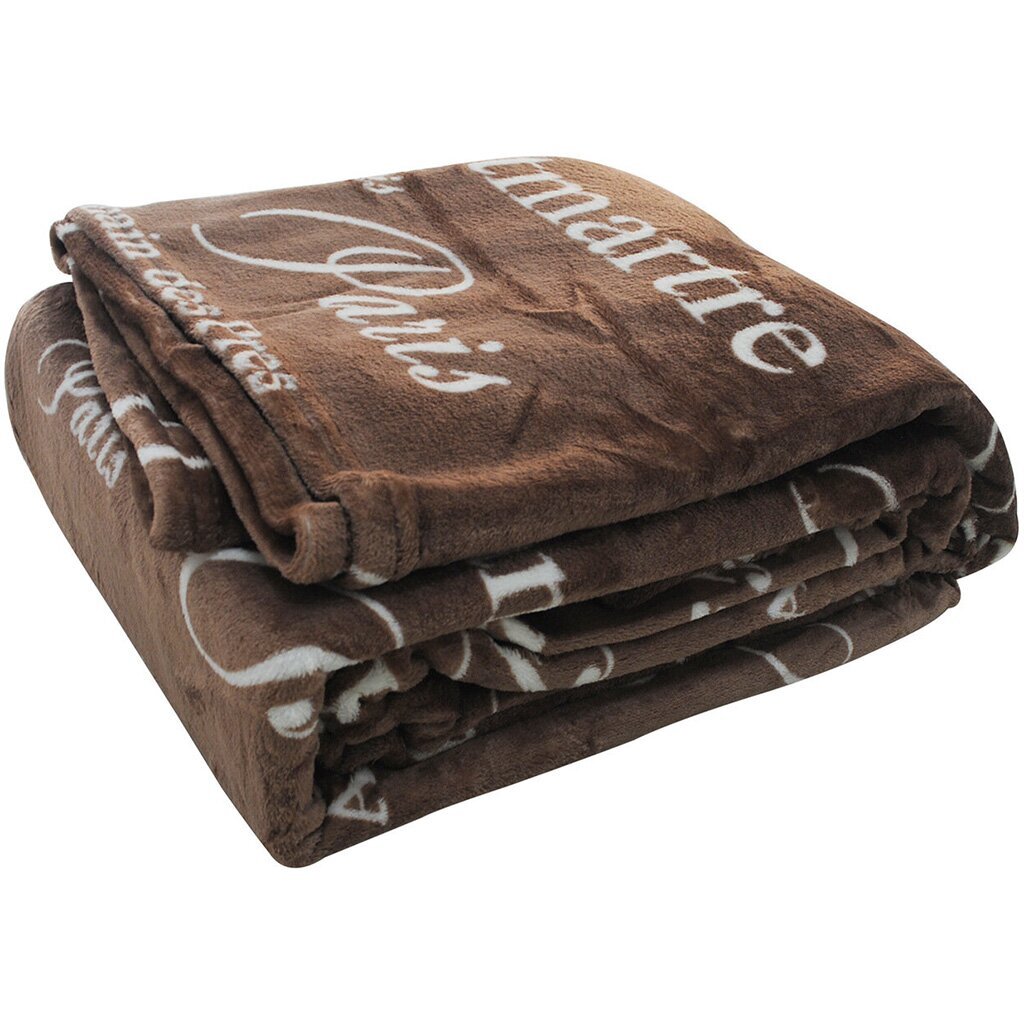 Плед Тоскана полутораспальный (140х200 см) полиэстер, коричневый 6126072