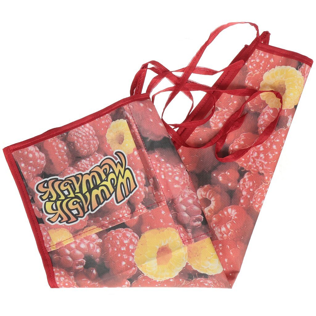 Фартук 50х70 см, с карманом, Ягоды, JC-131