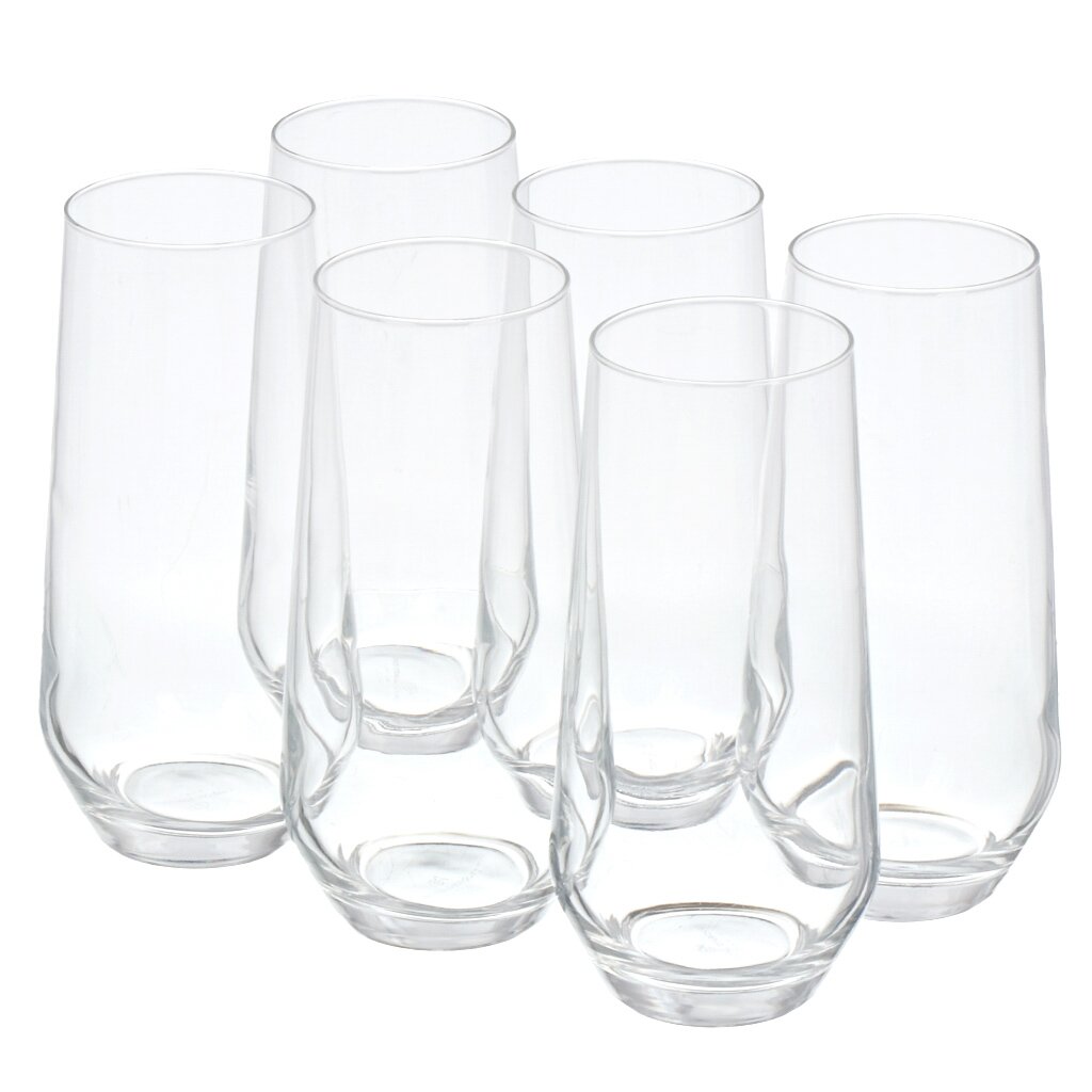 Стакан 450 мл, стекло, 6 шт, Cristal D'Arques, Ultime, N4315 набор бумажной посуды с днём рождения сынок 6 тарелок 1 гирлянда 6 стаканов 6 колпаков