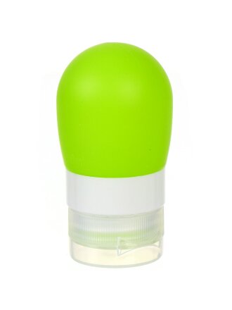 Флакон для путешествий 38мл, пластик, силикон, T2022-HT059, круглый, в ассортименте