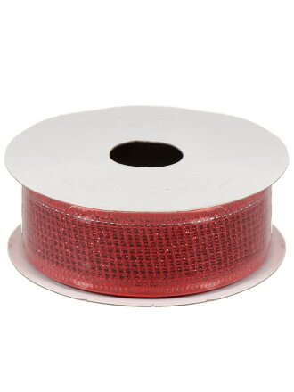 Лента декоративная полиэстер, 270х2.5 см, красная, Y4-4190