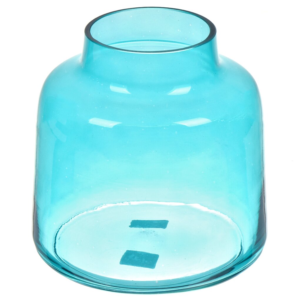 Ваза стекло, настольная, 21.5х20 см, Evis, Висконсин Бельгия-1, 27 1160 1961, прозрачный бирюзовая ваза стекло греция колба h 25 см d 4см голубой