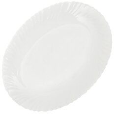 Блюдо стеклокерамика, овальное, 30 см, белое, Daniks, LHYP-120