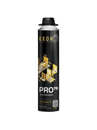 Пена монтажная Kronbuild, Всесезонная PRO, профессиональная, 950 г, всесезонная, FAS70